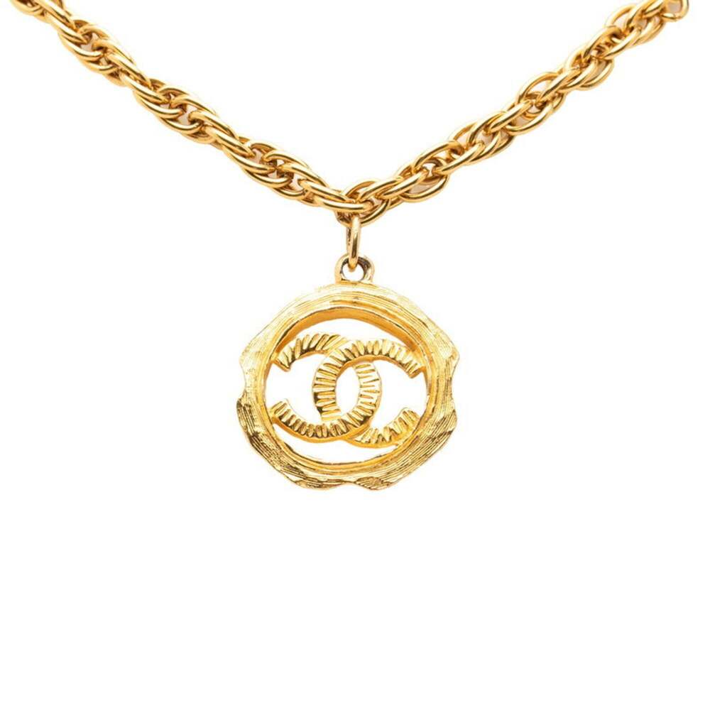 CHANEL Gold Logo Necklace - Picture 2 of 6